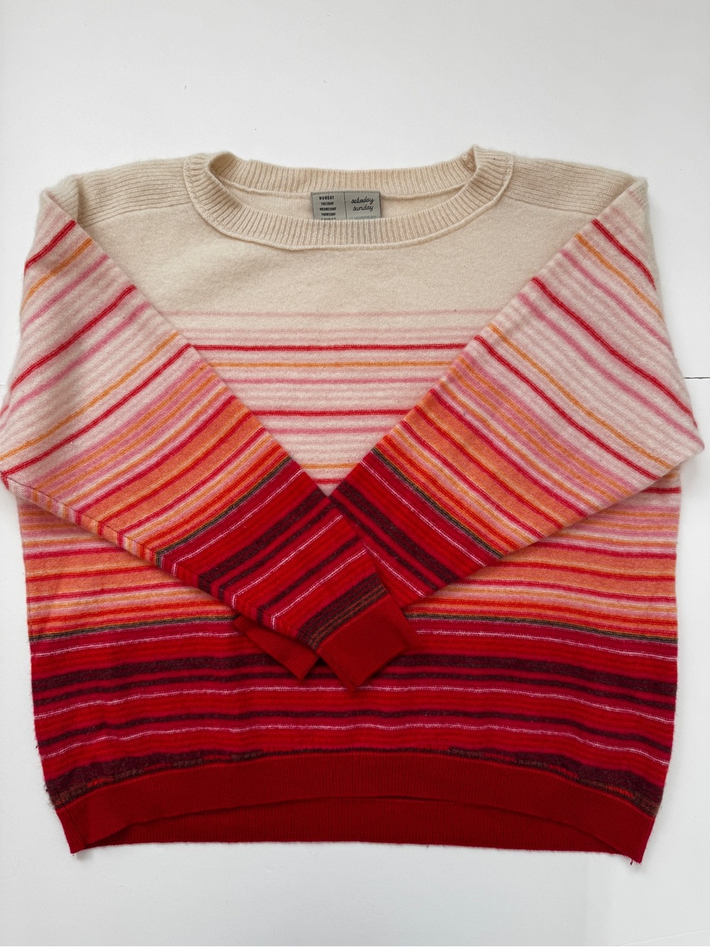 Anthropologie Saturday Sunday Emmeline Sweater 100% Cashmere Crew Neck Sz M - Picture 11 of 16